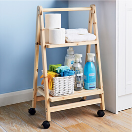 Shop Wooden Folding Trolley Table - HB428